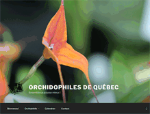 Tablet Screenshot of orchidophilesdequebec.ca